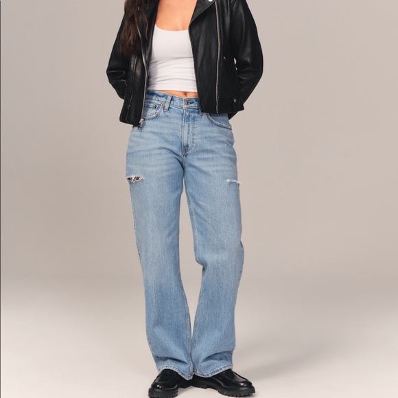 Abercrombie & Fitch Jeans Abercrombie Curve Love Low Rise 9s Baggy